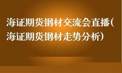 海证期货钢材直播(海证期货钢材走势分析)(海证期货交易软件)_https://www.taocizhiliang.com_装修流程_第1张